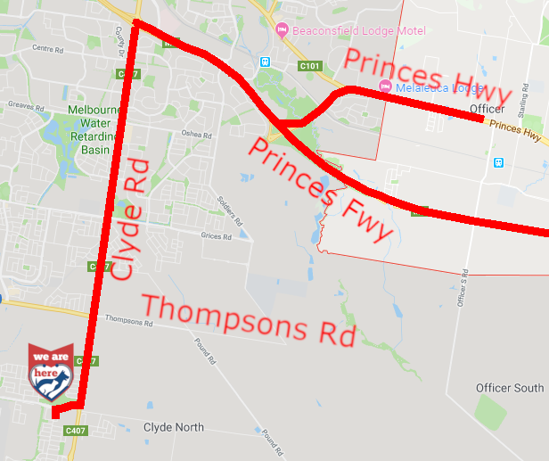 Directions Getting to Clyde Veterinary Hospital Casey's 1